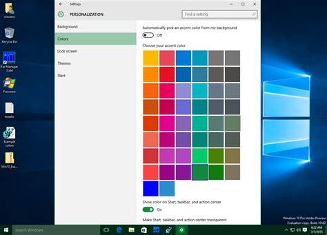 Windows 10 change color sans activation